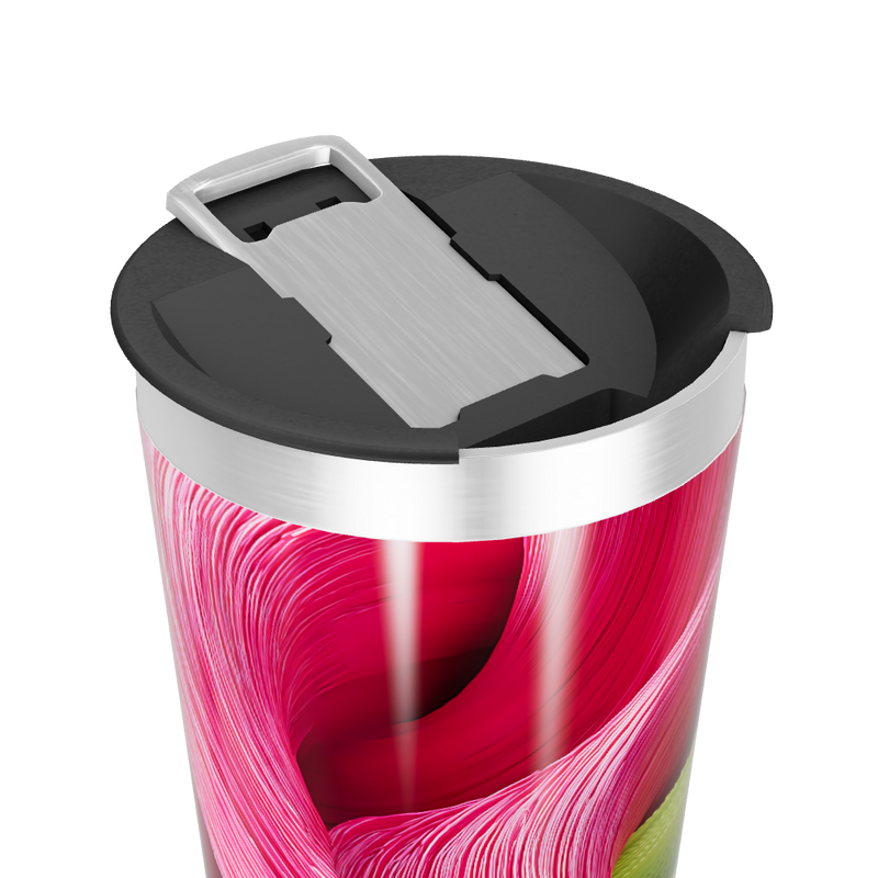 Copo Térmico - Estampa Colorida Abstrata