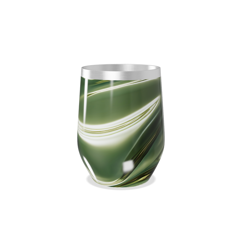 Copo Térmico Slim - Verde Marmorizado Inox