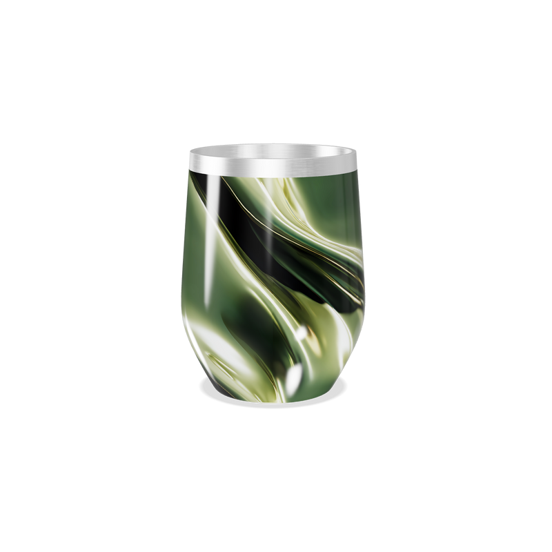 Copo Térmico Slim - Verde Marmorizado Inox