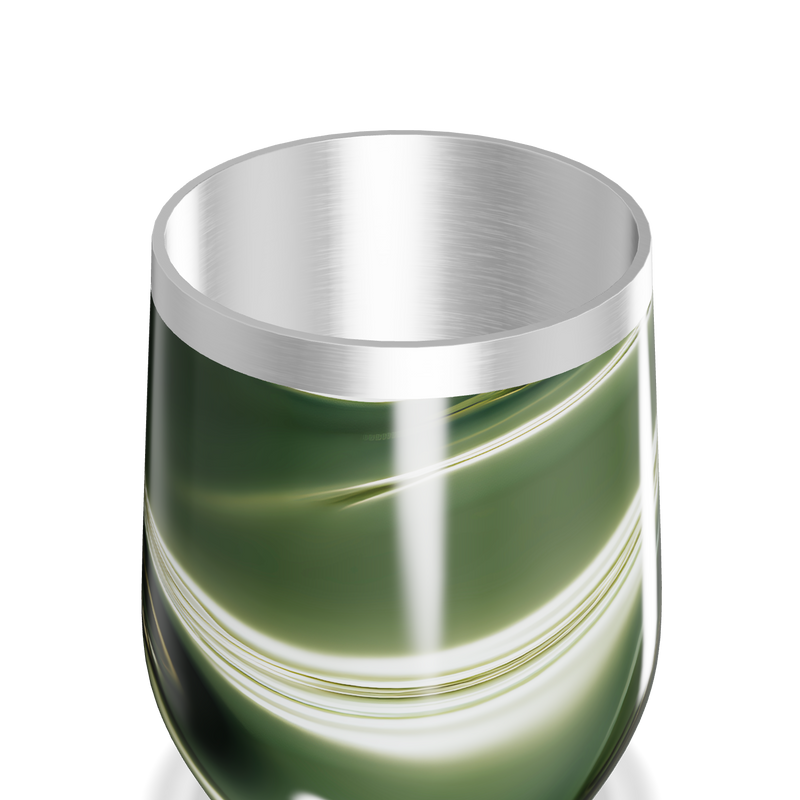 Copo Térmico Slim - Verde Marmorizado Inox