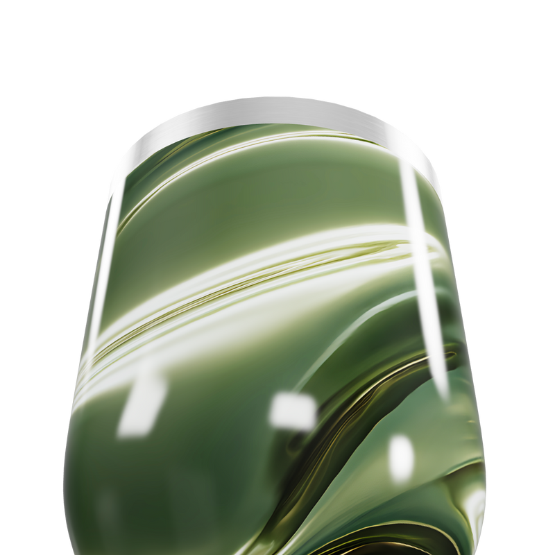 Copo Térmico Slim - Verde Marmorizado Inox