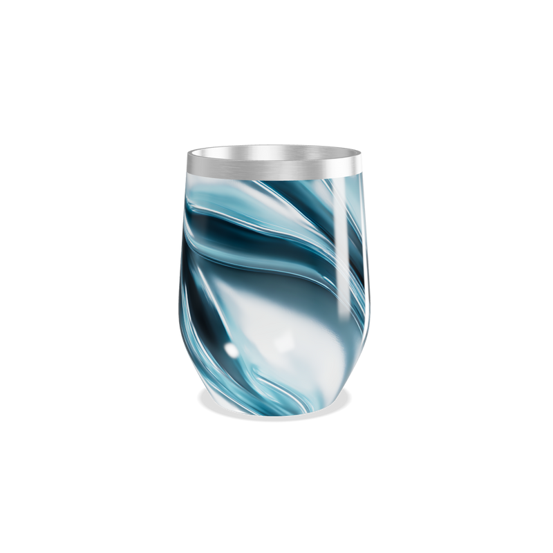 Copo Térmico Slim - Azul Mármore Inox