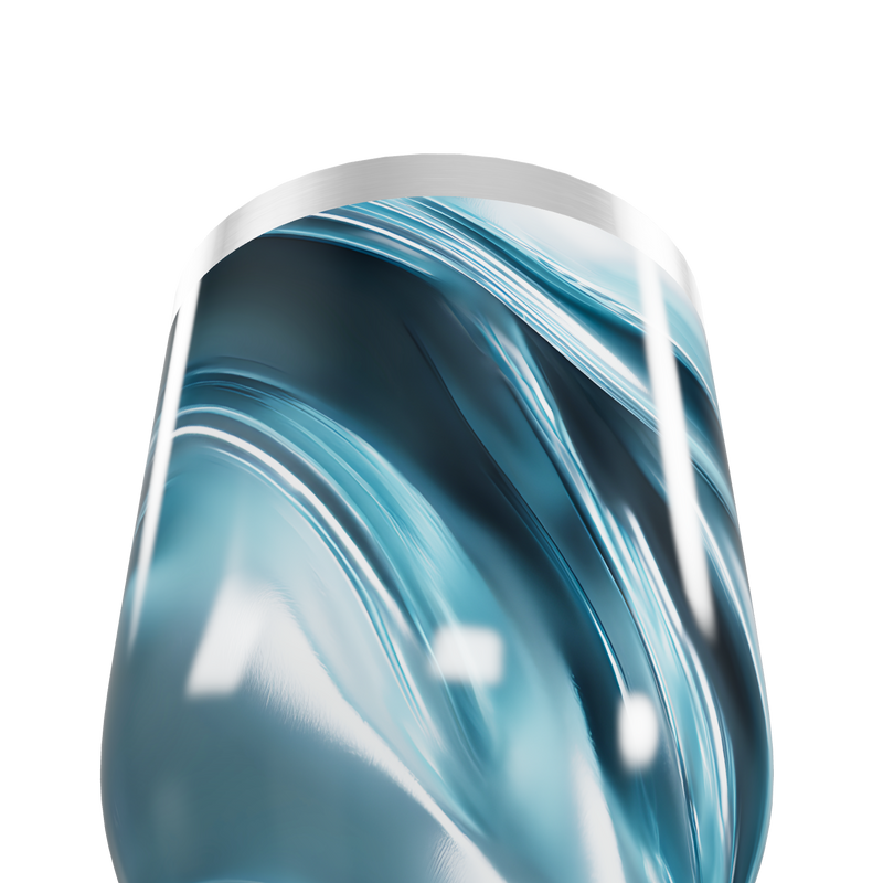 Copo Térmico Slim - Azul Mármore Inox