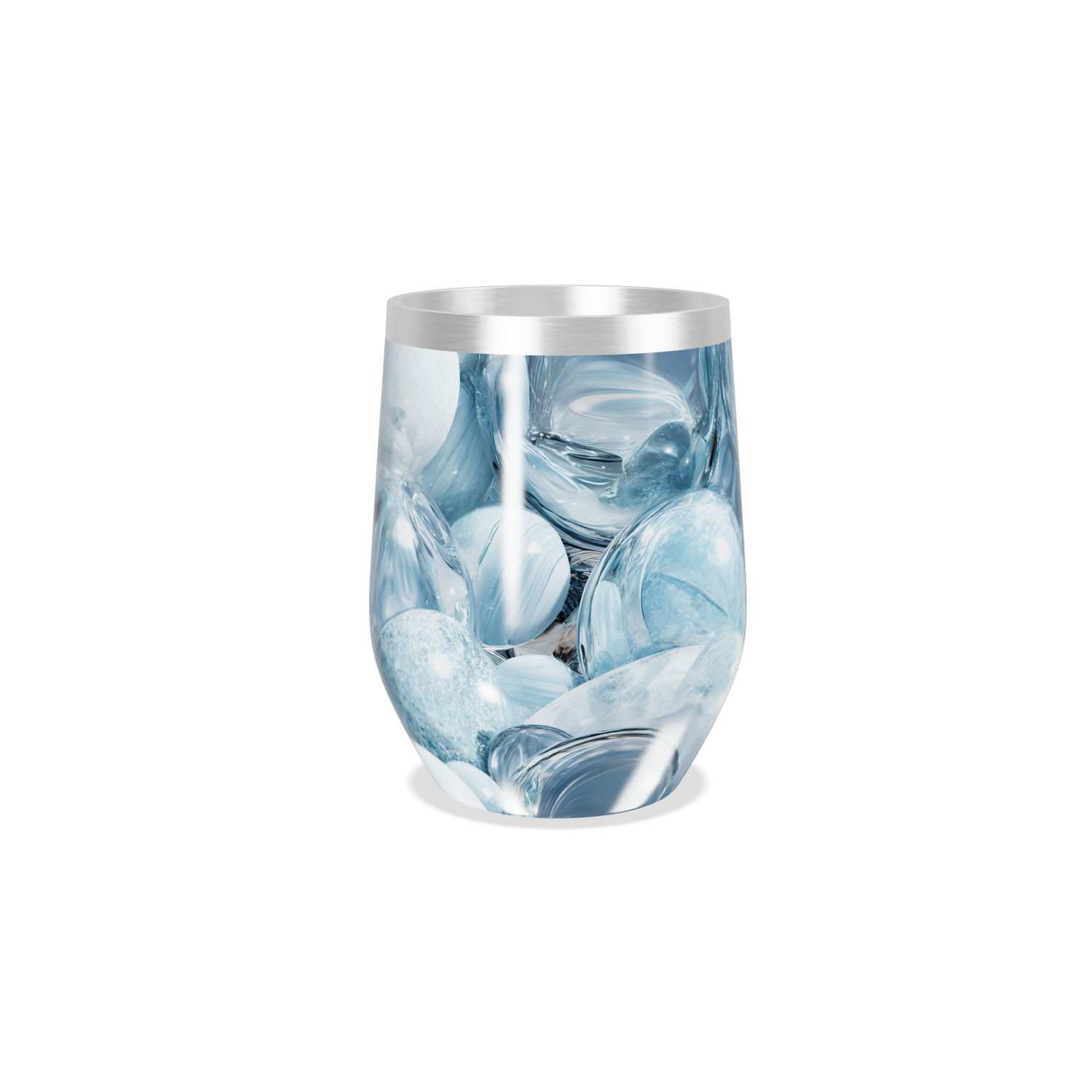 Copo Térmico Slim - Azul Marmorizado