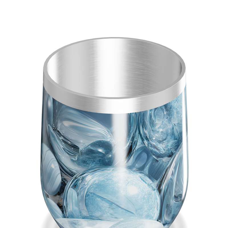 Copo Térmico Slim - Azul Marmorizado