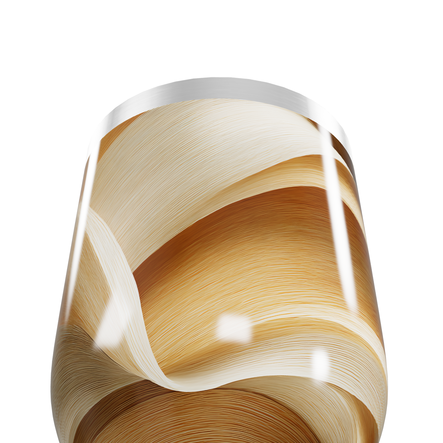 Copo Térmico Slim - Estampa Abstrata Bege