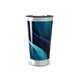 Copo Térmico - Azul Preto Abstrato