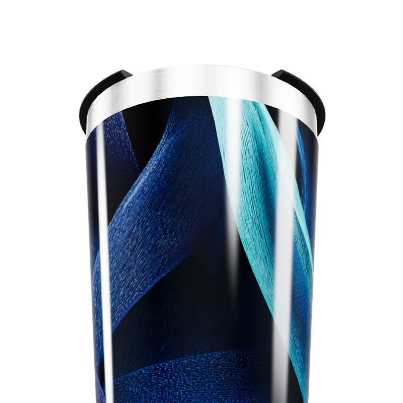 Copo Térmico - Azul Preto Abstrato