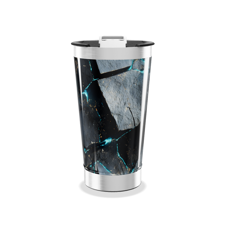 Copo Térmico - Estampa Mármore Azul