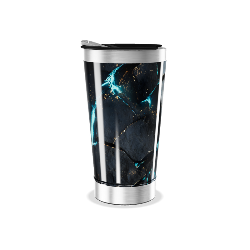 Copo Térmico - Estampa Mármore Azul