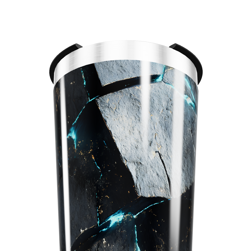 Copo Térmico - Estampa Mármore Azul