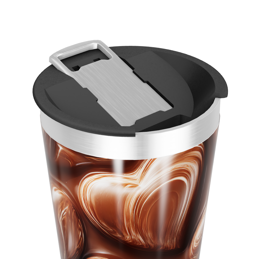 Copo Térmico - Coração Chocolate