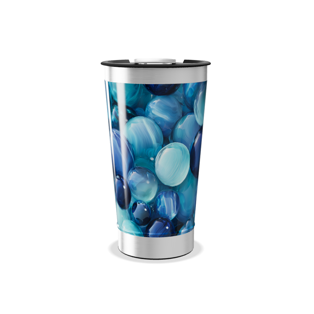 Copo Térmico - Azul com Bolhas