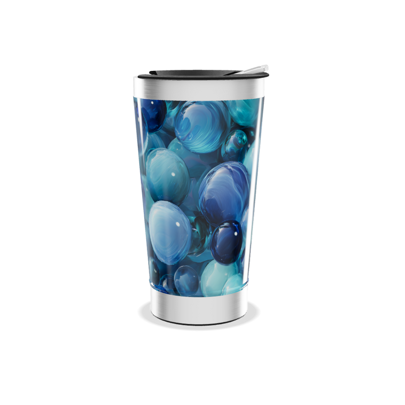 Copo Térmico - Azul com Bolhas