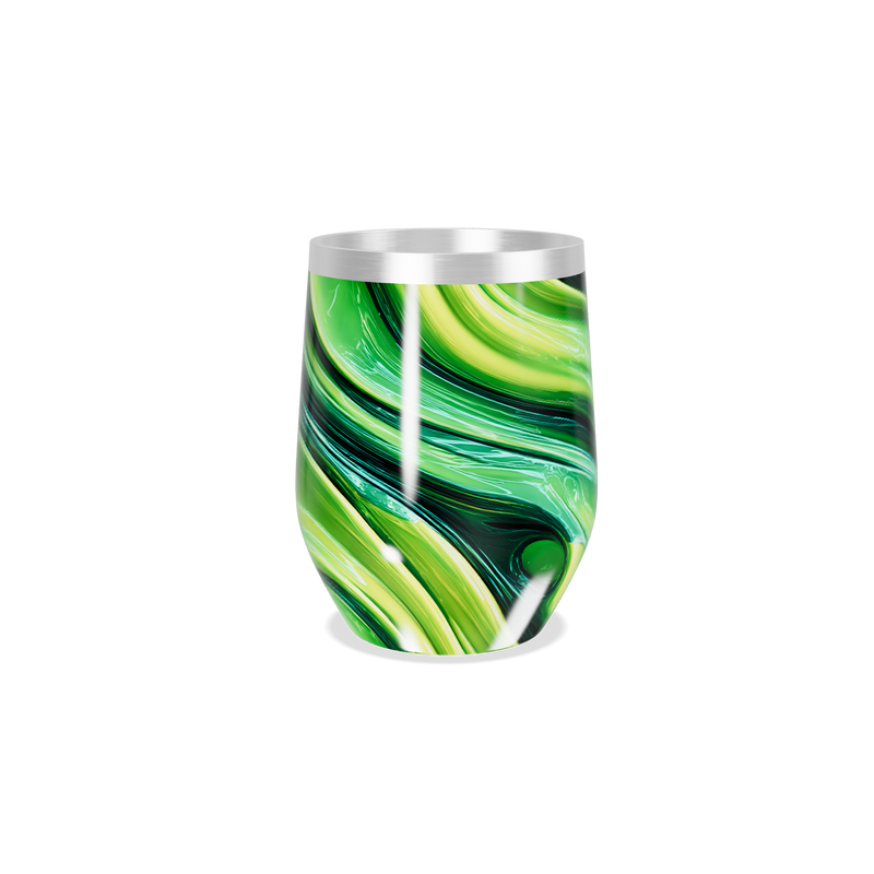 Copo Térmico Slim - Verde Marmorizado Aço Inox