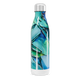 Garrafa Inox - Estampa Abstrata Verde Azul