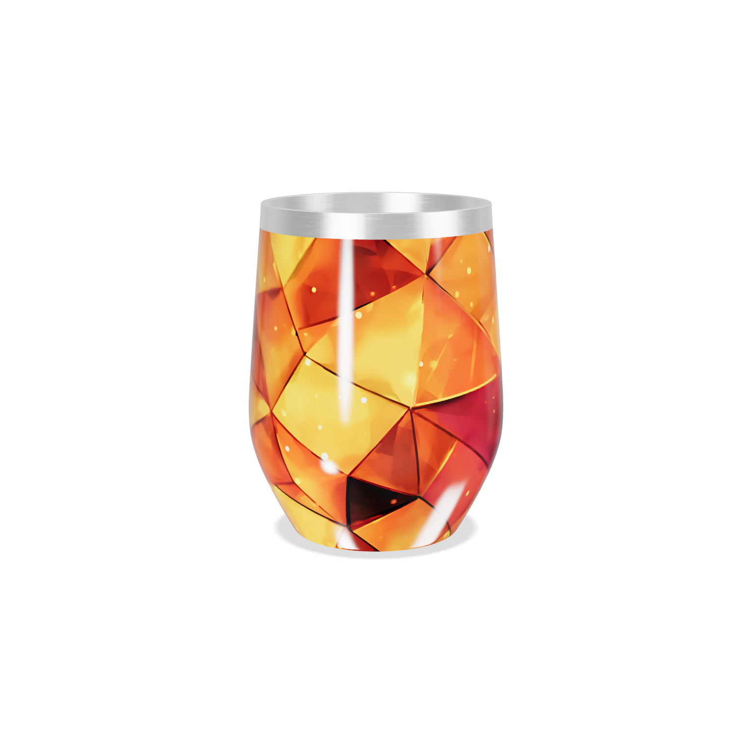 Copo Térmico Slim - Estampa Geométrica Colorida