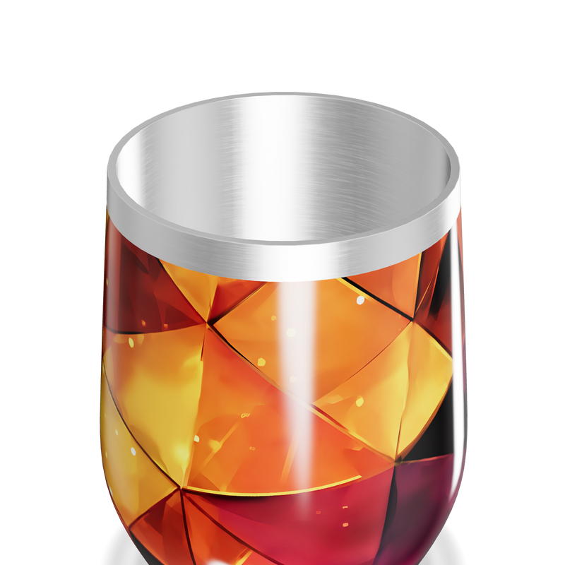 Copo Térmico Slim - Estampa Geométrica Colorida