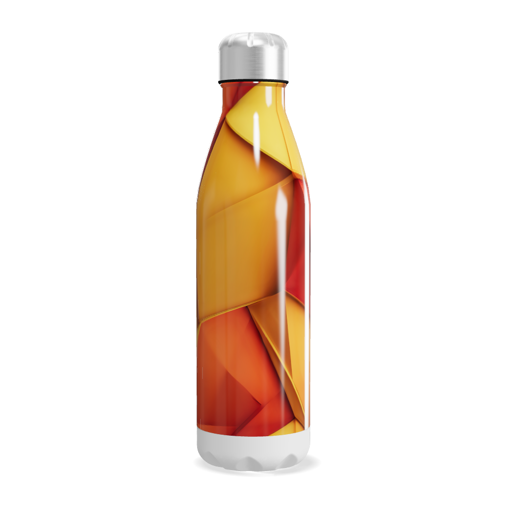 Garrafa Inox - Estampa Abstrata Colorida