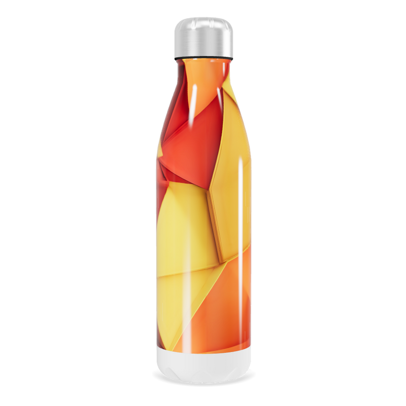Garrafa Inox - Estampa Abstrata Colorida