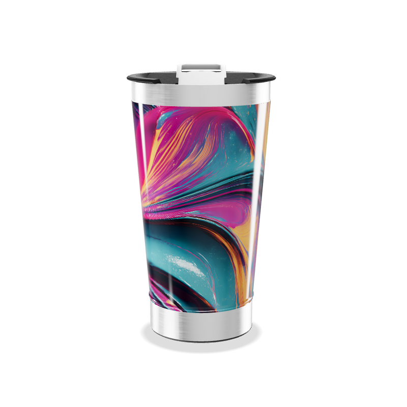 Copo Térmico - Estampa Colorida Abstrata
