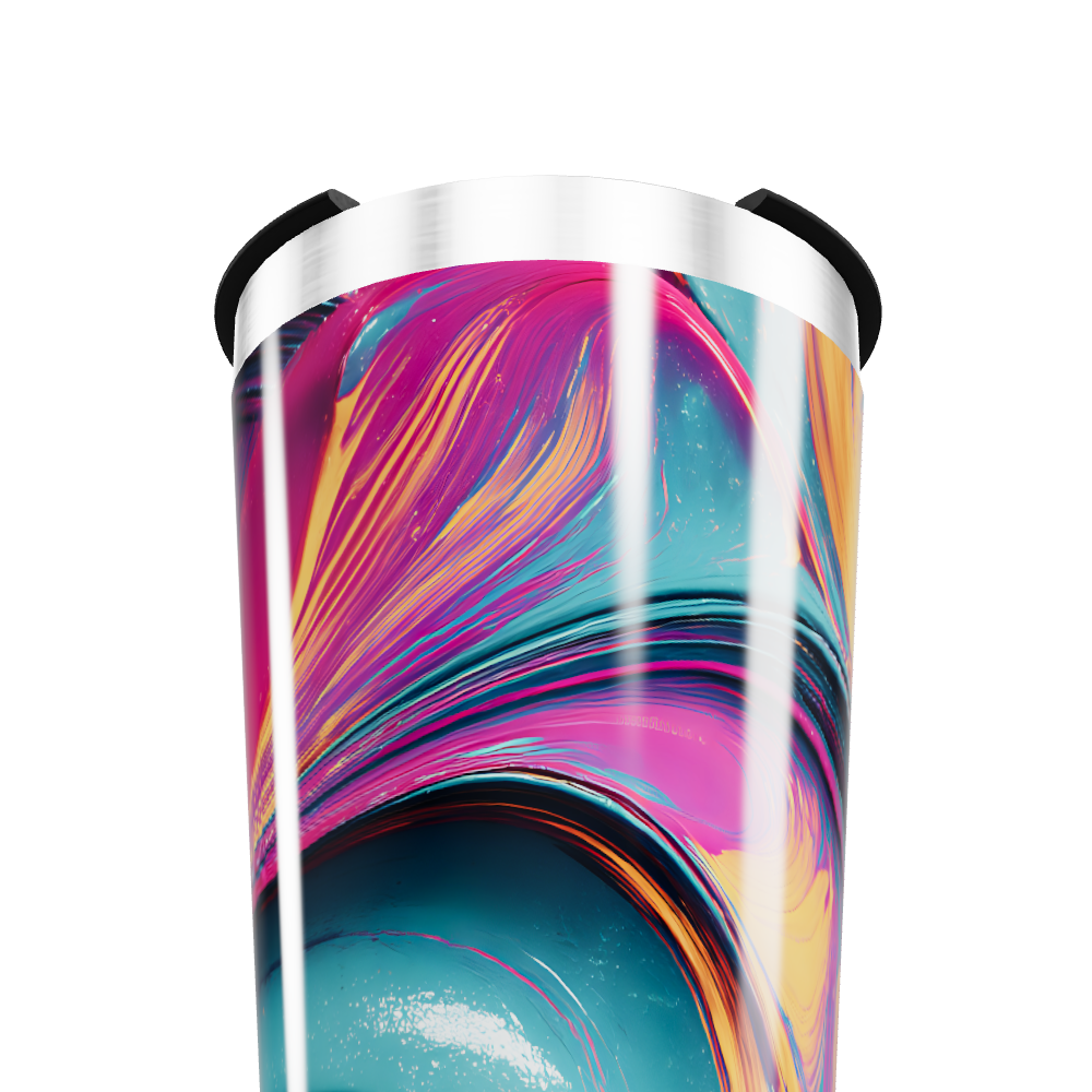 Copo Térmico - Estampa Colorida Abstrata