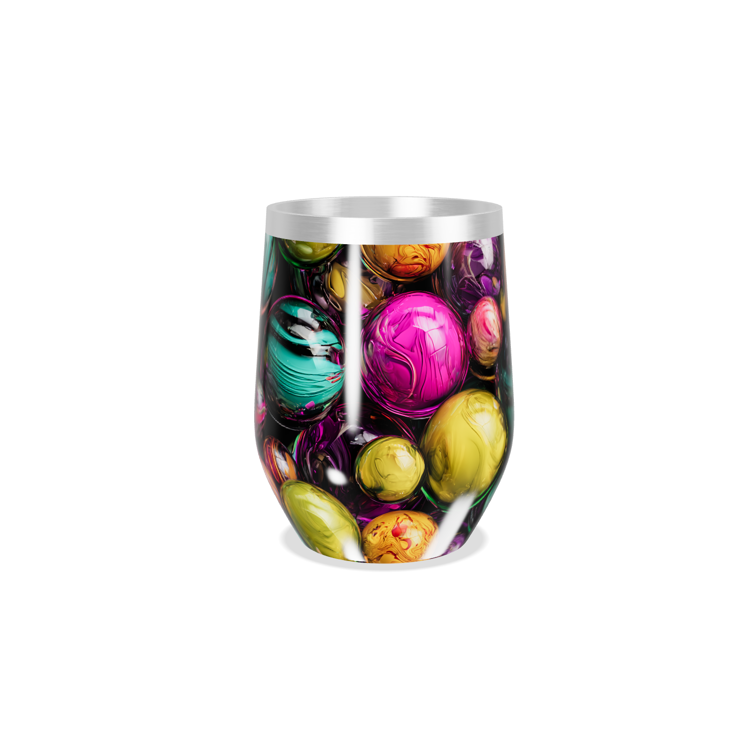 Copo Térmico Slim - Estampa Bolhas Coloridas