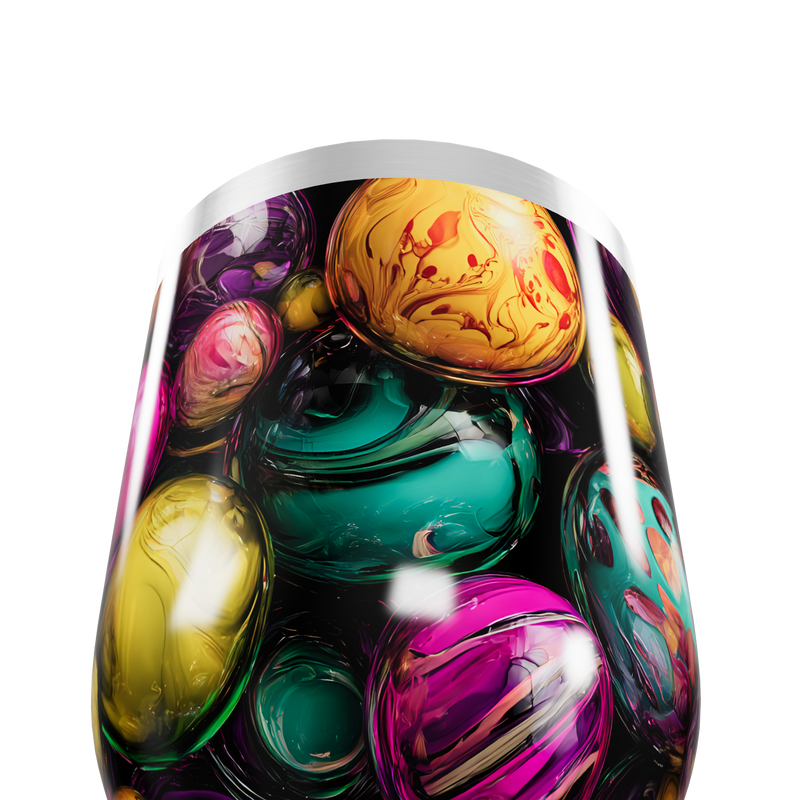 Copo Térmico Slim - Estampa Bolhas Coloridas