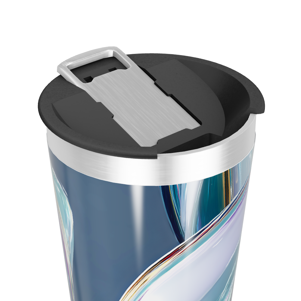 Copo Térmico - Estampa Azul Metalizado