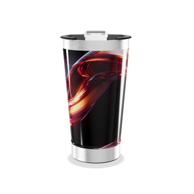 Copo Térmico - Estampa Abstrata Colorida