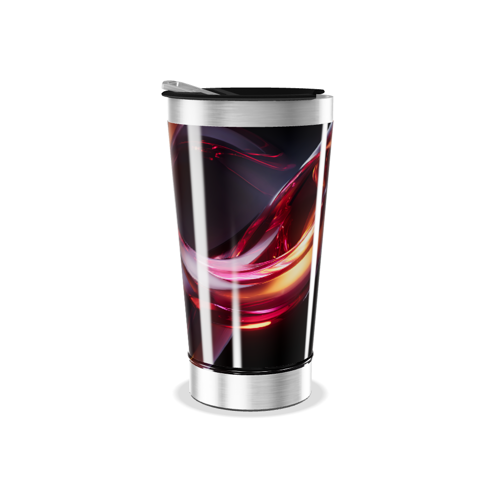 Copo Térmico - Estampa Abstrata Colorida