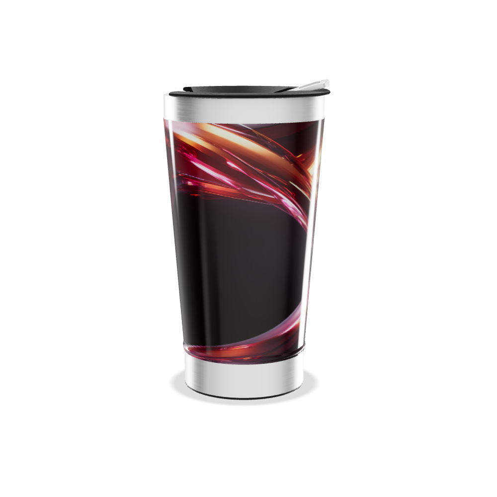 Copo Térmico - Estampa Abstrata Colorida