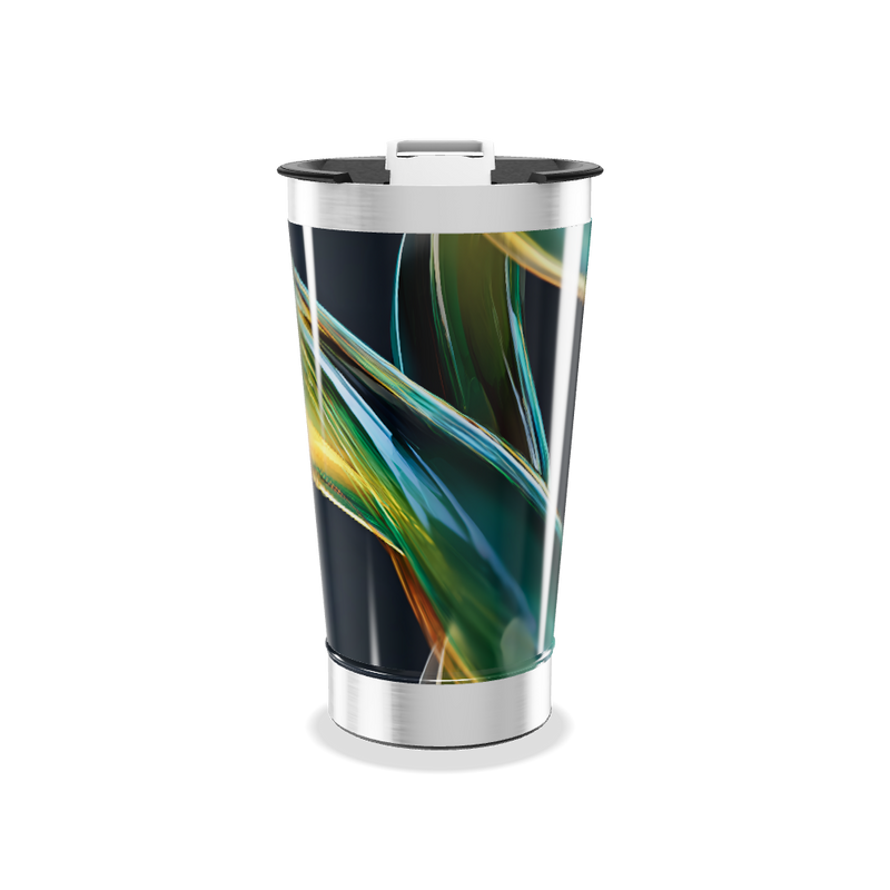 Copo Térmico - Estampa Colorida Abstrata