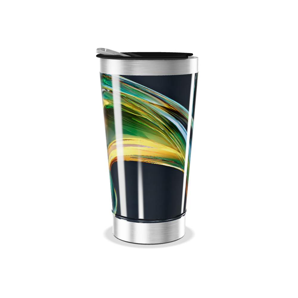 Copo Térmico - Estampa Colorida Abstrata