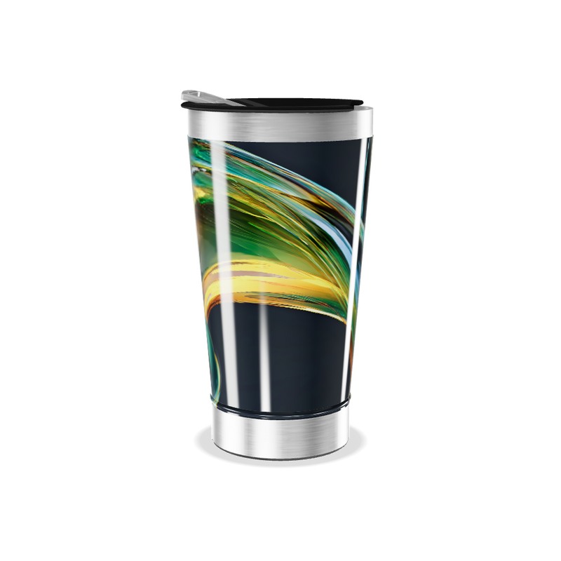 Copo Térmico - Estampa Colorida Abstrata