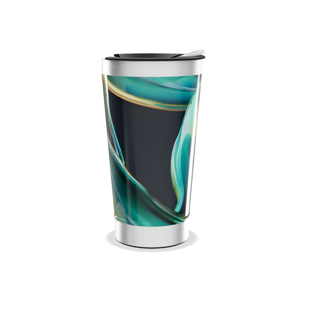 Copo Térmico - Estampa Colorida Abstrata