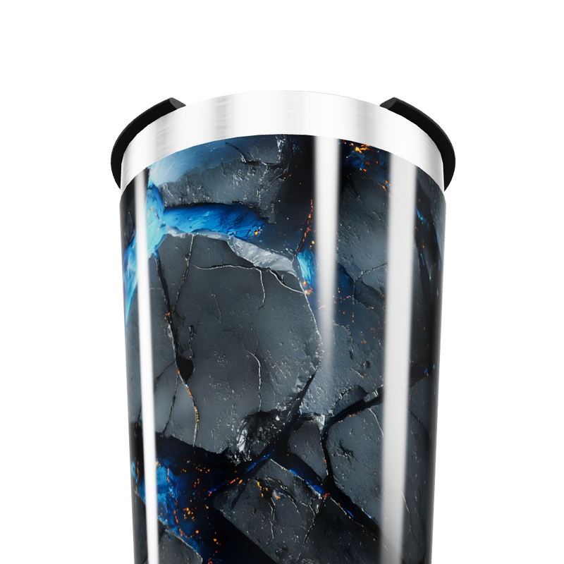 Copo Térmico - Estampa Geométrica Azul