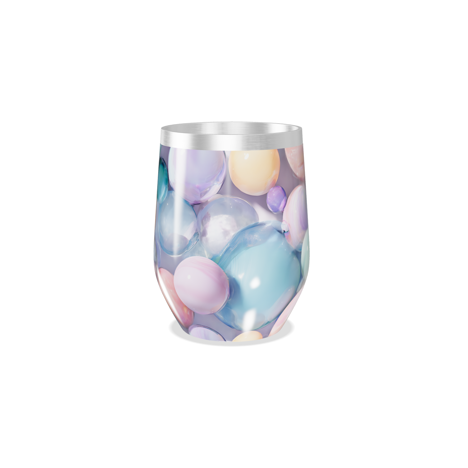 Copo Térmico Slim - Estampa Bolhas Coloridas