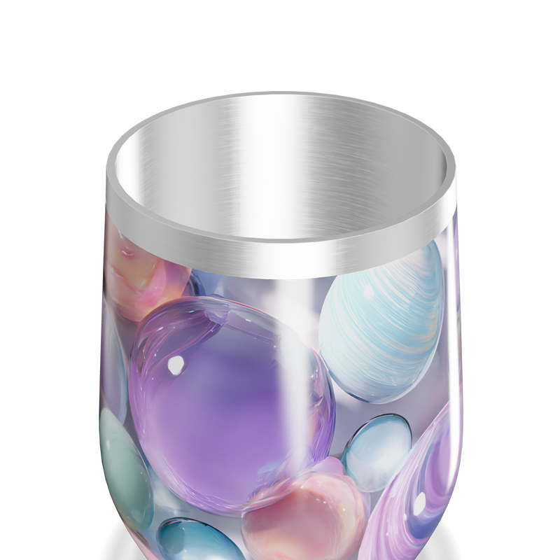 Copo Térmico Slim - Estampa Bolhas Coloridas