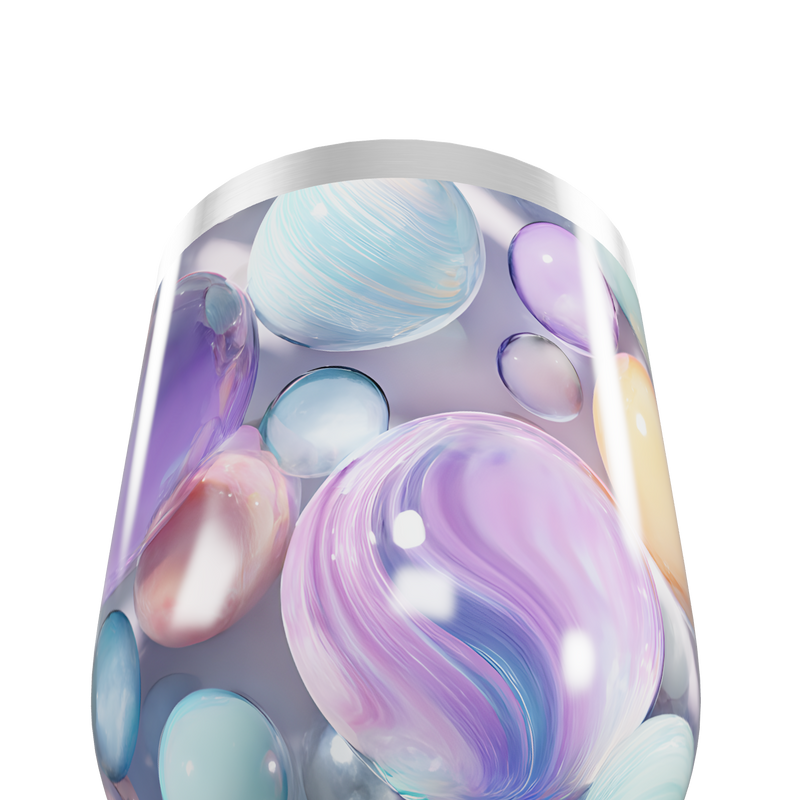 Copo Térmico Slim - Estampa Bolhas Coloridas