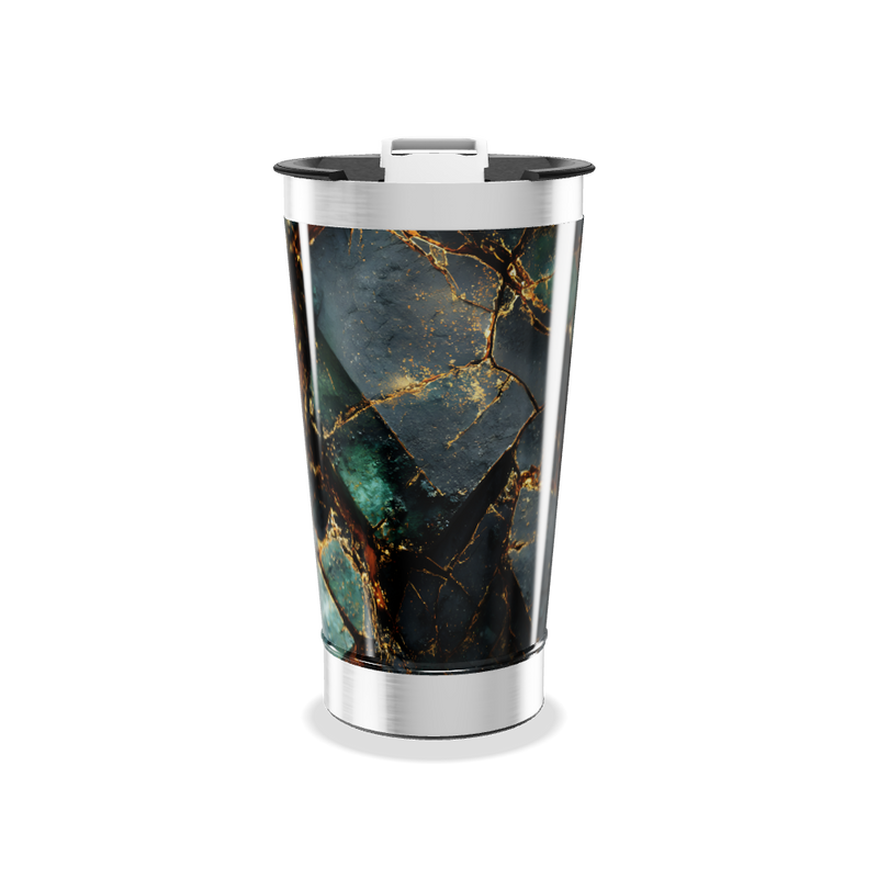 Copo Térmico - Mármore Verde Inox
