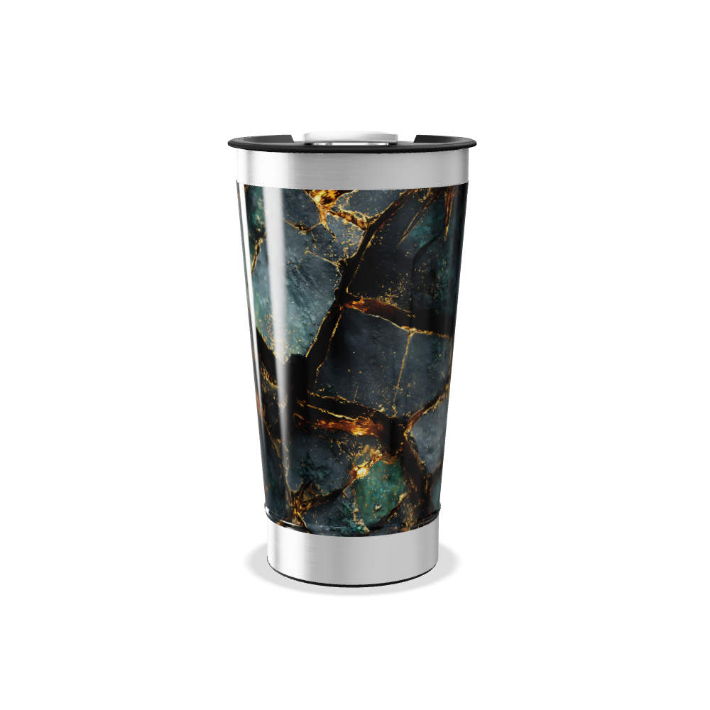 Copo Térmico - Mármore Verde Inox