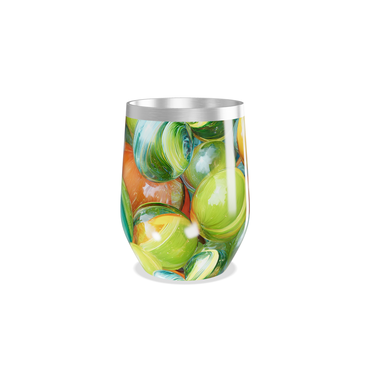 Copo Térmico Slim - Estampa Colorida Aço Inox