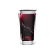 Copo Térmico - Design Abstrato Preto e Vermelho