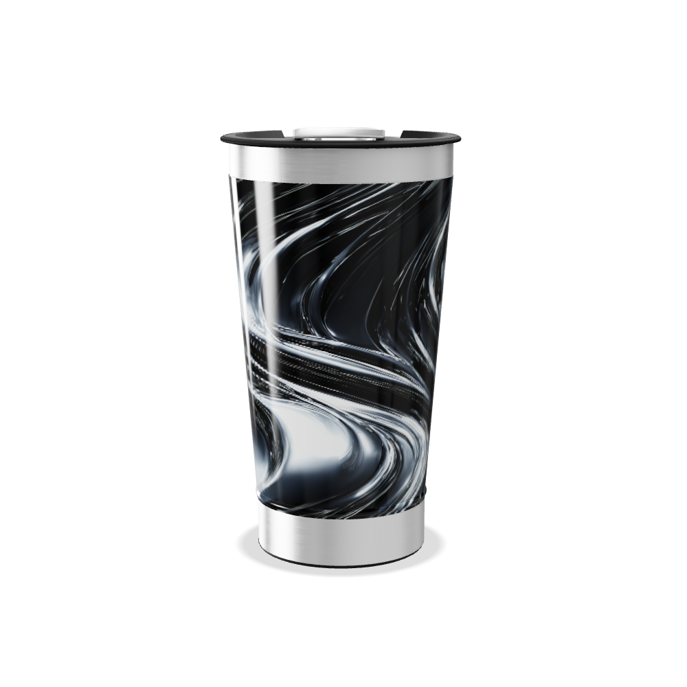 Copo Térmico - Preto Marmorizado Aço Inox