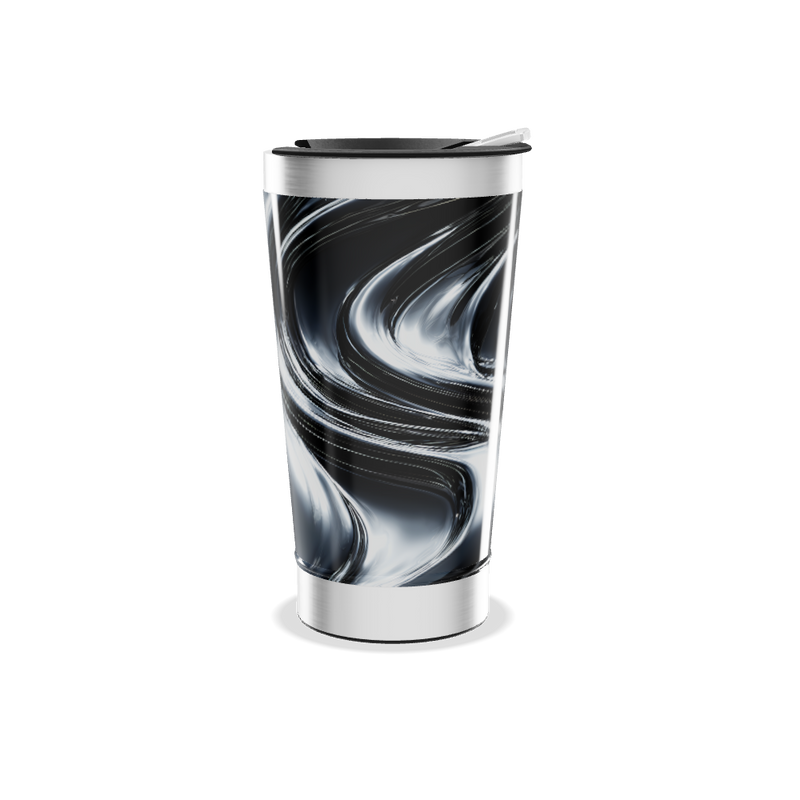 Copo Térmico - Preto Marmorizado Aço Inox