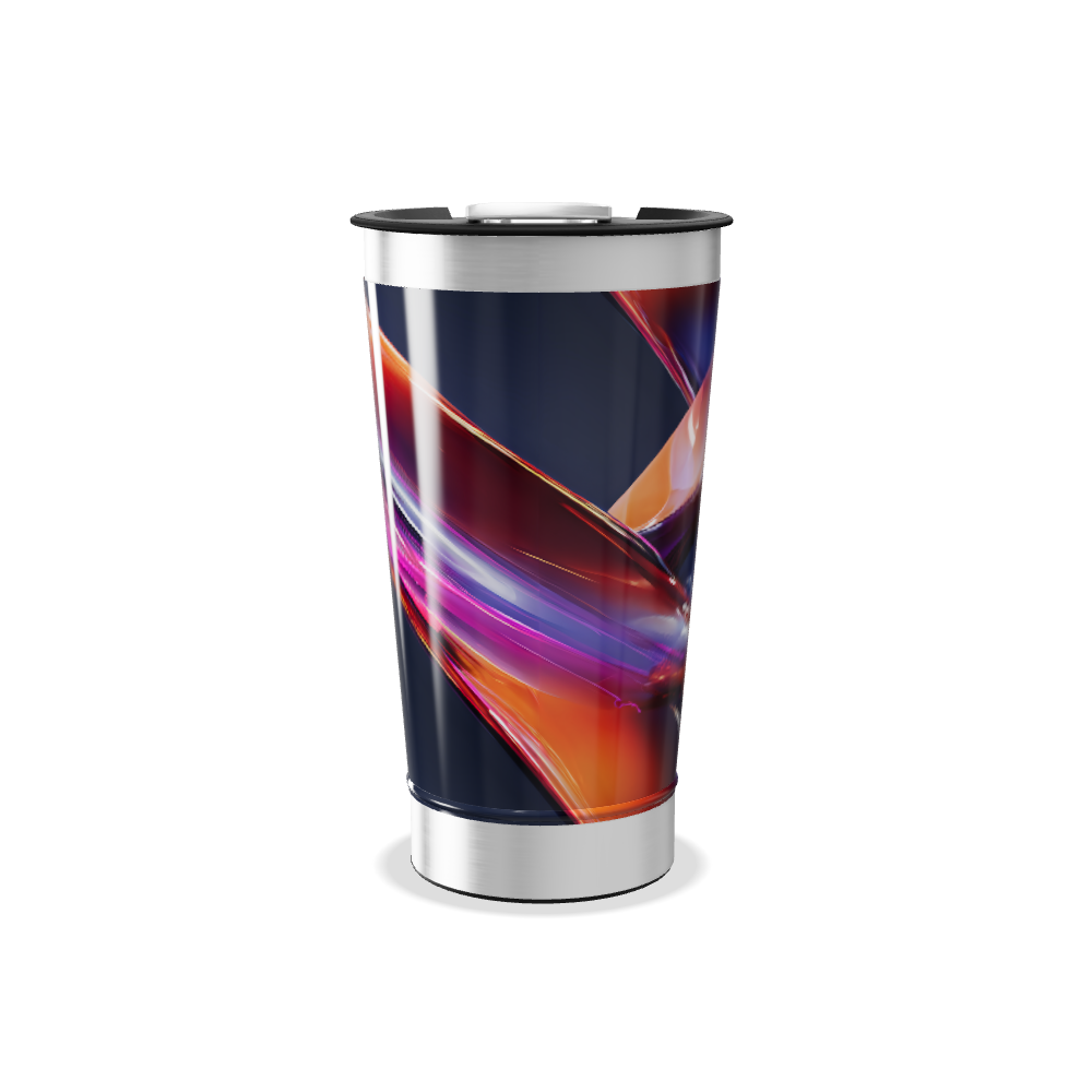 Copo Térmico - Estampa Abstrata Colorida