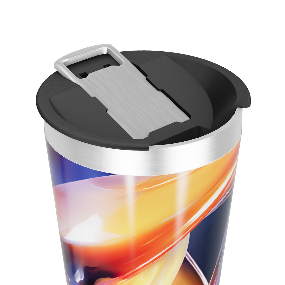 Copo Térmico - Estampa Abstrata Colorida