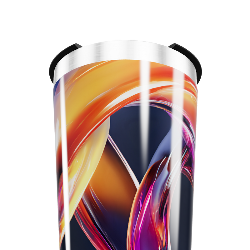 Copo Térmico - Estampa Abstrata Colorida