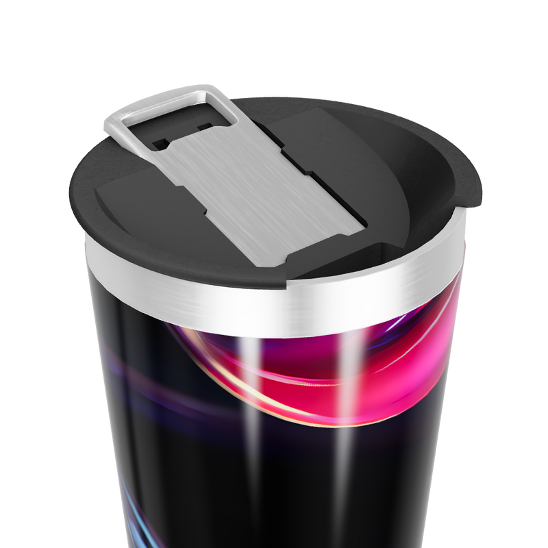 Copo Térmico - Design Preto e Colorido